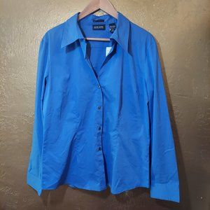 New York and Company Blue Button Down Shirt